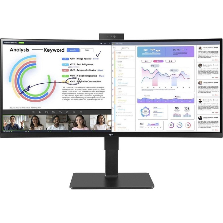LG 34" 34BQ77QC-B IPS LED, 215886, Monitor