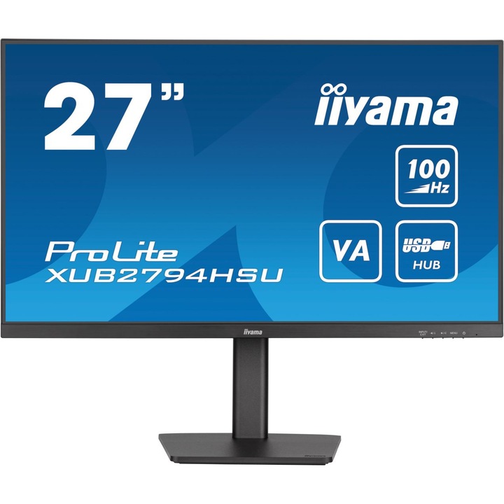 Monitor, Iiyama, 27", LED, Full HD, 100 Hz, 1 ms, fekete