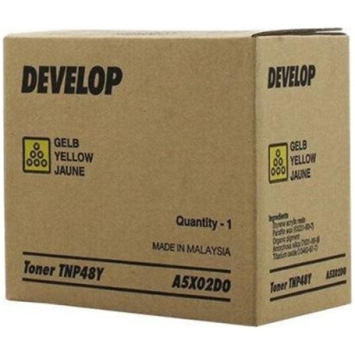 Toner, Develop, kompatibilis a Develop Ineo +3350/+3850-vel, 10000 oldal, sárga