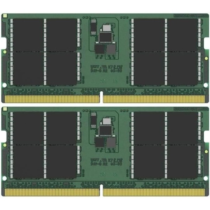 Комплект памет за лаптоп Kingston, 2x32GB, DDR5, 5600MHz, зелен