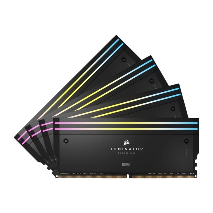 CORSAIR Dominator Titanium RGB DDR5 6000MHz CL36 64GB Kit4 Intel XMP White (CMP64GX5M4B6000C36W)
