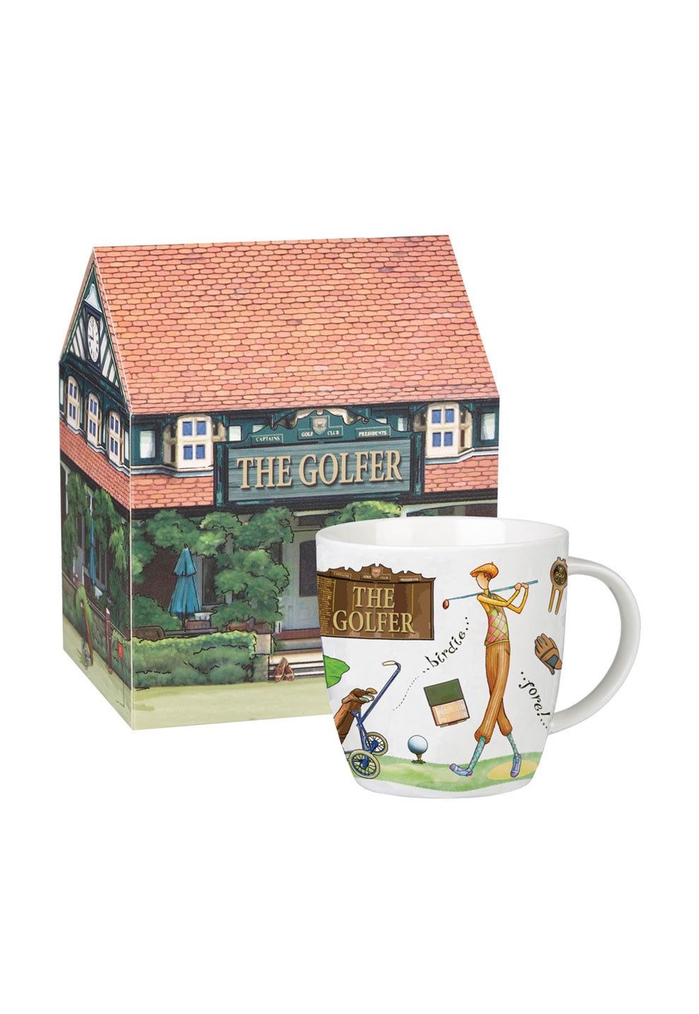 Churchill Cana multicolora din portelan Golfer