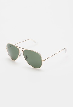 Ray-Ban, Ochelari de soare aurii Aviator RB3025-001-62, Auriu, 62-14-140 Standard Ray-Ban, Ochelari de soare aurii Aviator RB3025-001-62, Auriu, 62-14-140 Standard