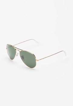 Ray-Ban, Ochelari de soare aurii cu lentile polarizate RB3025-001-58-58, Auriu, 55-14-135 Standard Ray-Ban, Ochelari de soare aurii cu lentile polarizate RB3025-001-58-58, Auriu, 55-14-135 Standard