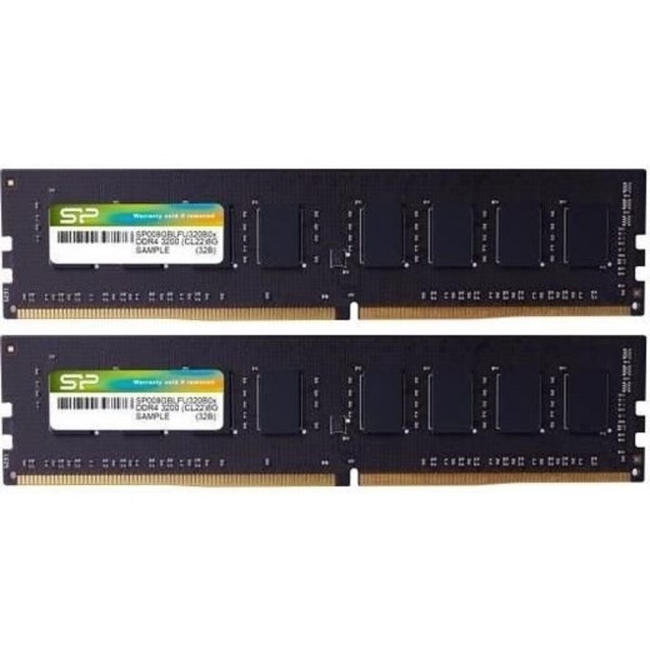 Комплект памет Silicon Power 16GB DDR4 3200MHz (2x8GB), SP016GBLFU320X22