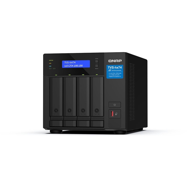QNAP NAS TVS-H474-PT-8G (8GB) (4HDD), мрежово устройство за съхранение (NAS)