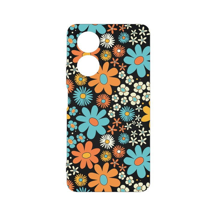 Силиконов калъф BestCase за OPPO A58 4G, Spring Flowers, SLIM 1.2MM, Microfiber interior, Premium Soft Liquid Silicone, PB 967