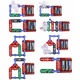 Set educativ de electrotehnica pentru copii, Zola, micul electronist, 16 elemente, conexiune usoara, 18 x 19, 5 x 14 cm