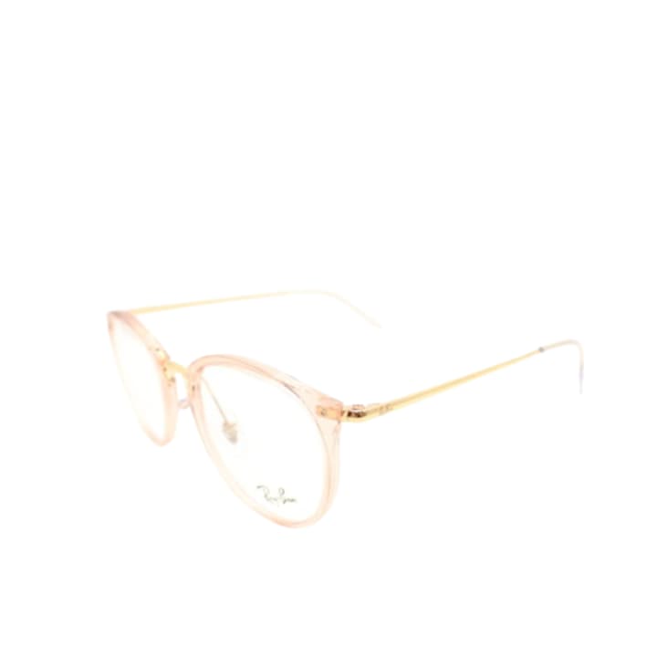 Rame ochelari de vedere Ray Ban, RB 7140 8335, rectangulari, roz transparent, plastic/metal, 49 mm x 20 mm x 150 mm