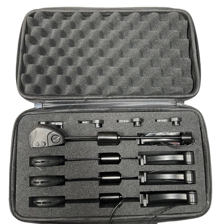 Set 4 Swingere Illuminated Black X7 Multicolor cu penar pentru transport