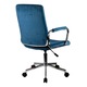 Scaun rotativ, catifea, albastru, max 120 kg, 51x61x92/102 cm