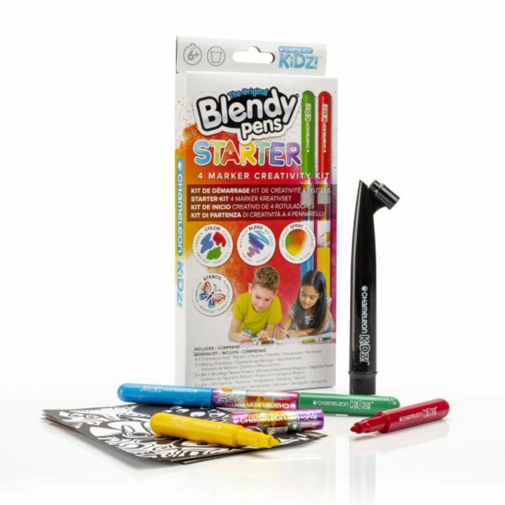 Blendy Pens Chameleon Kidz, Set pentru desen, 4 markere
