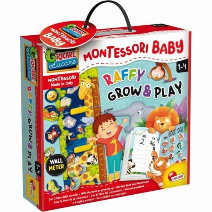 Lisciani Montessori baby zsiráf magasságmérő