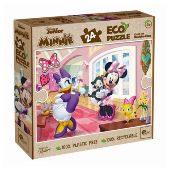 Пъзел, Lisciani, Disney еко Мини, 24 части, Многоцветен