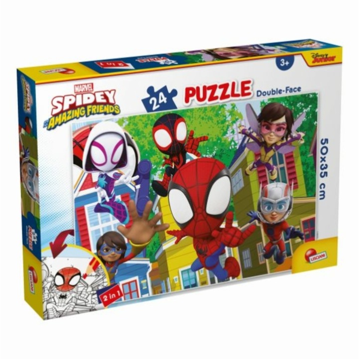 Пъзел Lisciani 2 в 1, Spidey, 24 части