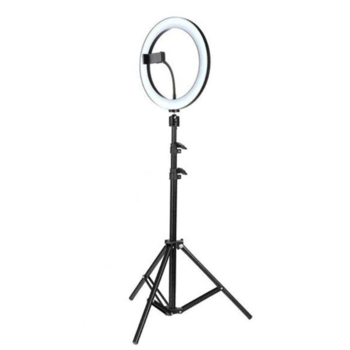 Ring Light körkörös lámpa, 120 x LED SMD, 10 fokozatú fény (hideg, meleg és semleges fény) Fotó / videó / Állvány 210 cm mellékelve ATT