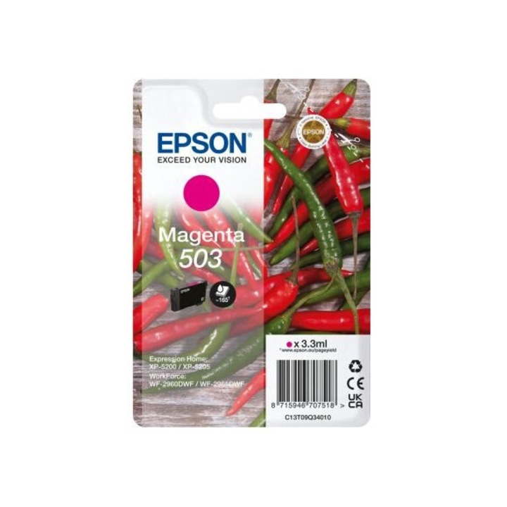 EPSON T09Q3 nyomtatópatron, bíborvörös, 3,3 ml
