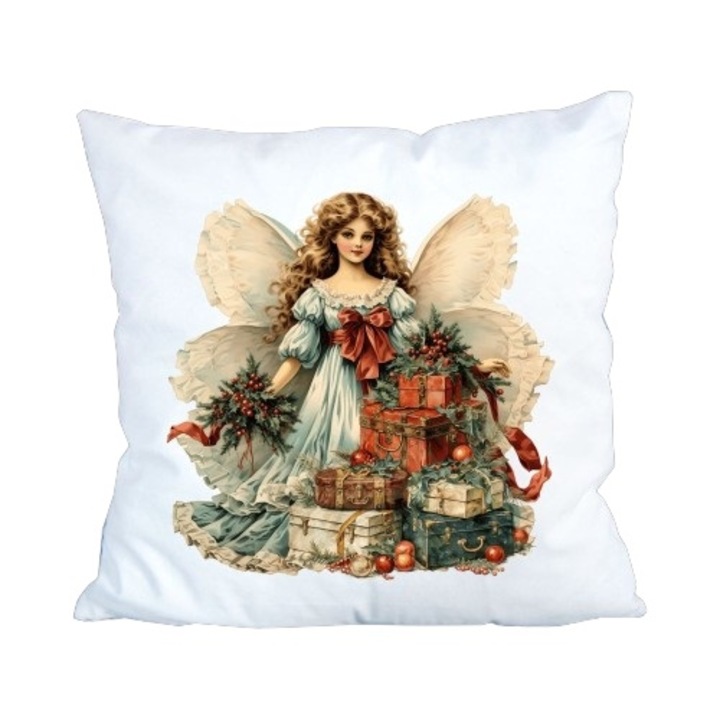 Perna decorativa de Craciun, cu umplutura, model ingeras