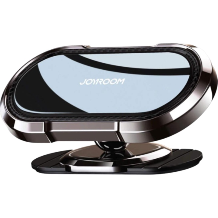 Autós tartó 4-7"-os telefonokhoz, mágneses, ragasztós rögzítéssel a műszerfalon, fekete színű