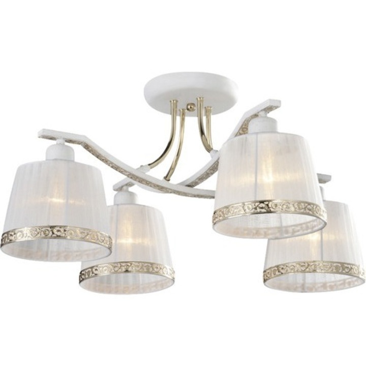 Полилей Alicante E14 Макс. 4x40w, бяло/златисто