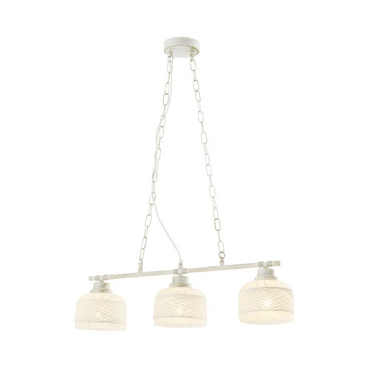 Полилей трева E27 Макс. 3x11w, бяло/златисто Антик