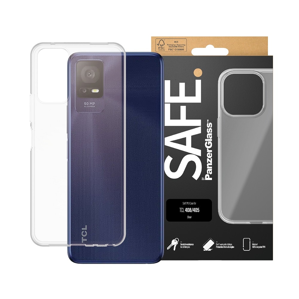 CUSTODIA SLIM COVER TPU Case per TCL 405 / 406 / 408