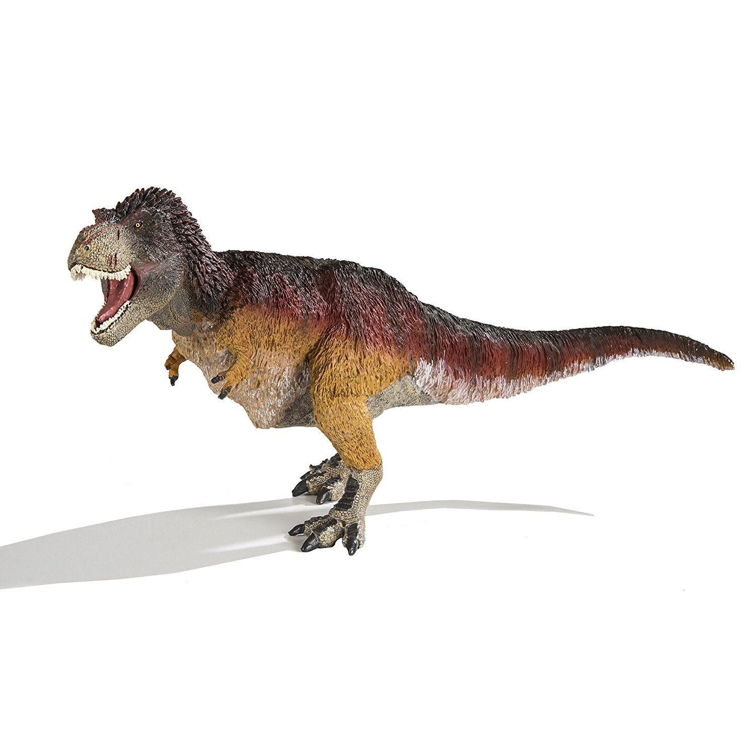 Figurina - T-Rex cu Pene, Maro, 14 cm - eMAG.ro