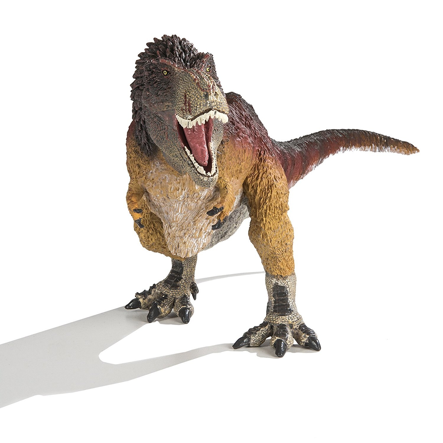 Figurina - T-Rex cu Pene, Maro, 14 cm - eMAG.ro