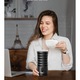 Aparat de spumat lapte 4 in 1, Indicator LED, Spumare Cald si Rece, Ideal pentru Latte, Ciocolata, Cappuccino, Frappe, 240 ml, PARIS RHÔNE AMZPE-MF010B01, negru