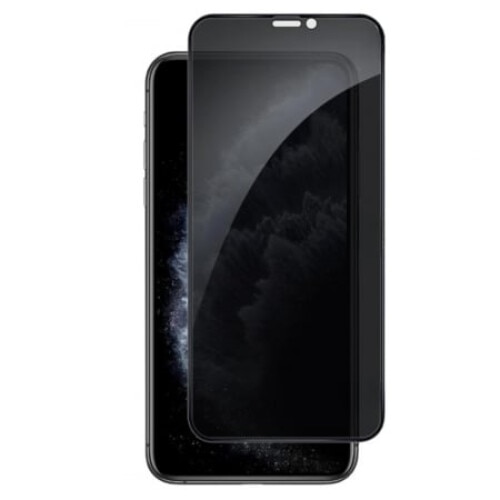 Folie Privacy Compatibila cu iPhone 11 Pro/X/ Xs, Full Cover, 6D, CalitatePremium, Black