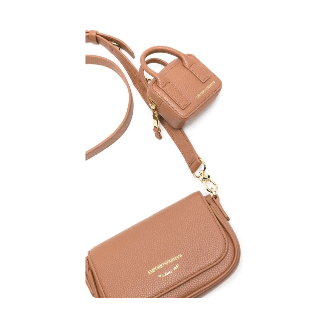 Geanta crossbody, Emporio Armani, Poliuretan, Maro - eMAG.ro