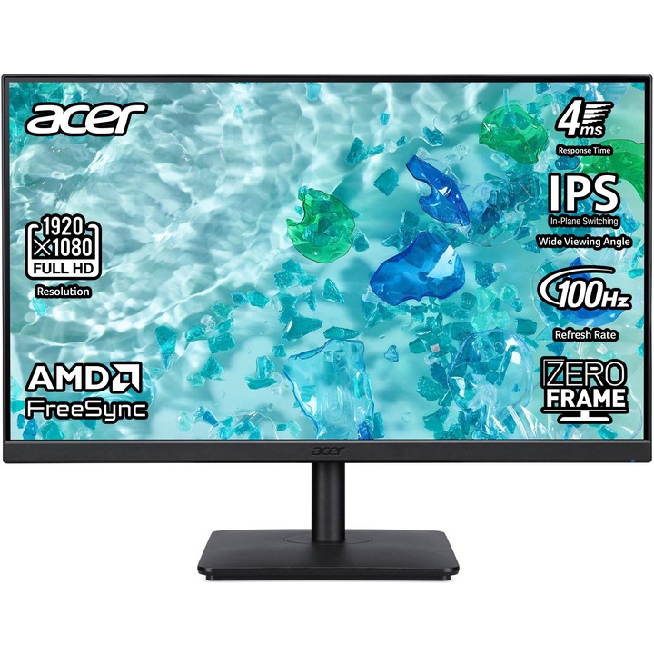 Monitor Acer Vero V247YEbipv, 23,8", LED, IPS, 1920 x 1080, VGA, 1 x HDMI 1.4, 1 x Display Port 1.2