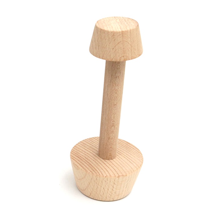 Forma prajituri pentru tarte, lemn, capat dublu, 14x4.7cm