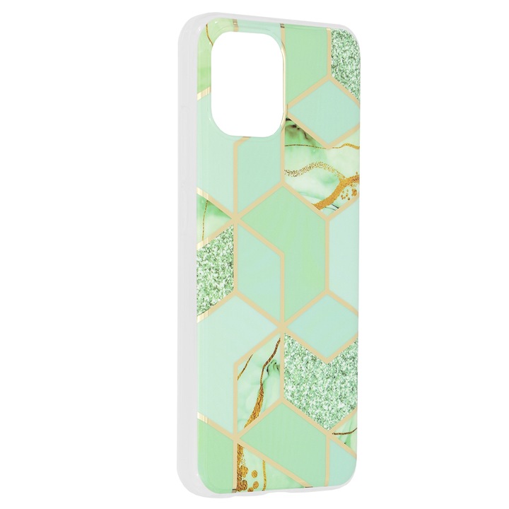 Кейс за Xiaomi Redmi A1/A2, Marble Series, Z172, Green Hex