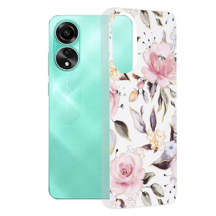 ΠΠ΅ΠΉΡ Π·Π° Oppo A78 4G - Techsuit Marble Series - Chloe White