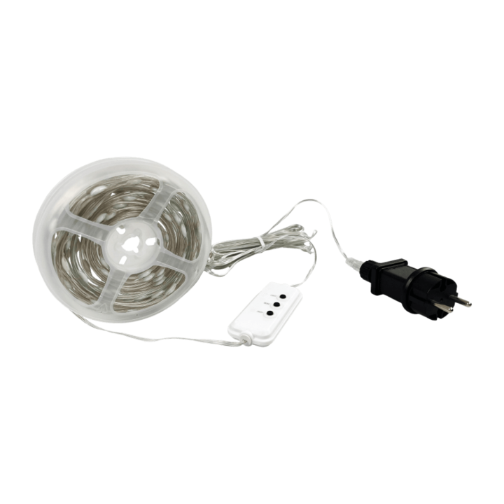 Instalatie Craciun Casalux, 10 metri, 100 LED-uri, multicolor RGB, sincronizare muzica, telecomanda 40 de functii, interior/exterior