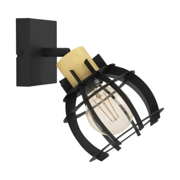 Стилингтън E27 Макс. 1x40w, дърво/черно