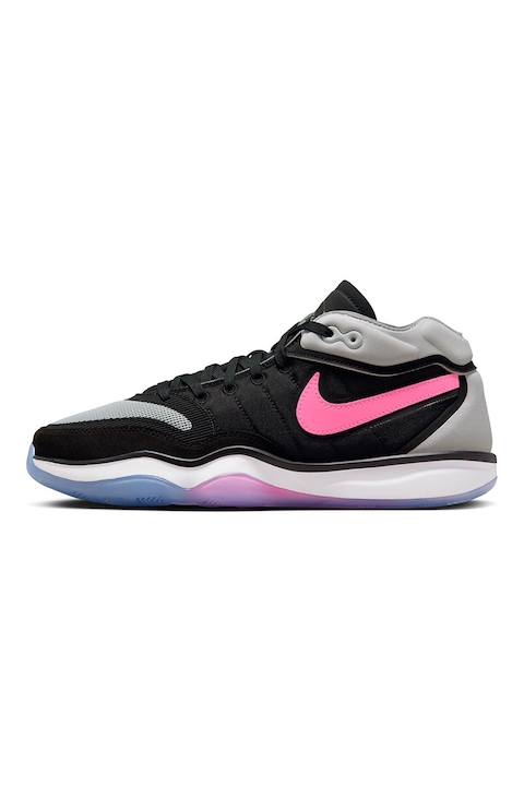 Nike, Pantofi pentru baschet Air Zoom G.T., Roz/Negru/Gri
