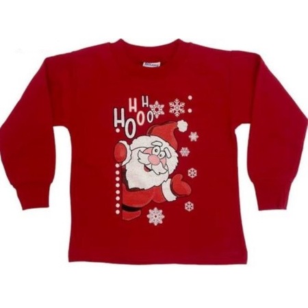 Bluza rosie de Craciun pentru copii 3-4ani - eMAG.ro