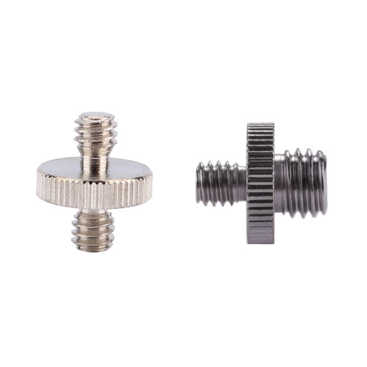 Комплект от 2 адаптера за статив / редукционен винт 1/4 x 1/4 инча 3/8 x 1/4 инча за системи за монтаж, съвместими със спортна видеокамера Gopro Hero, телефон