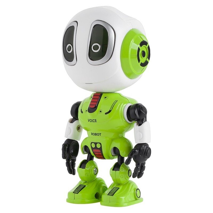 Interaktív robot mikrofonnal és hangszóróval, Green Robo 120 x 55 x 50 mm