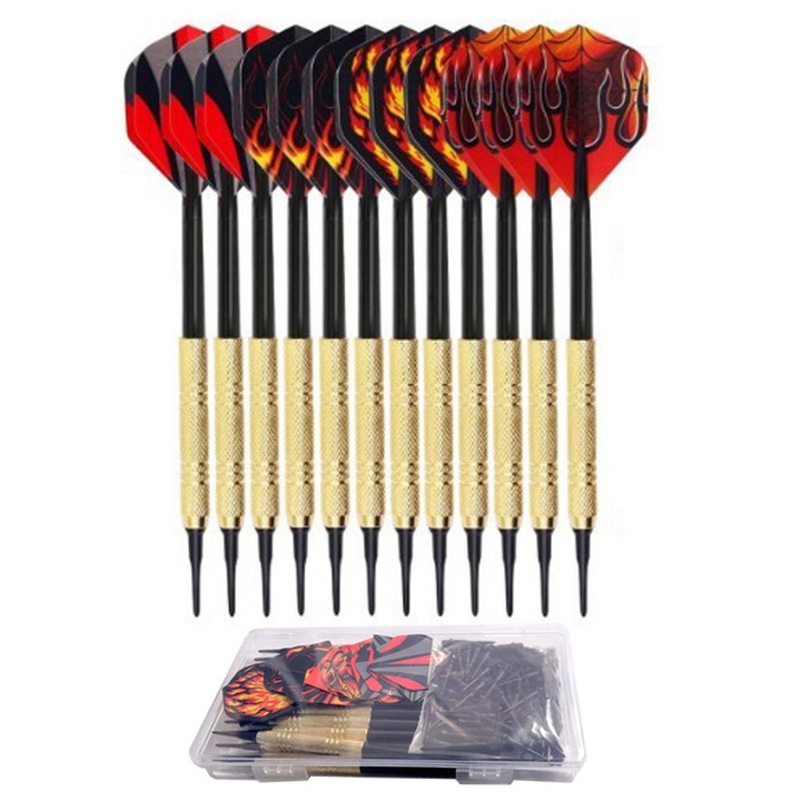 Set sageti dart, Plastic, Multicolor