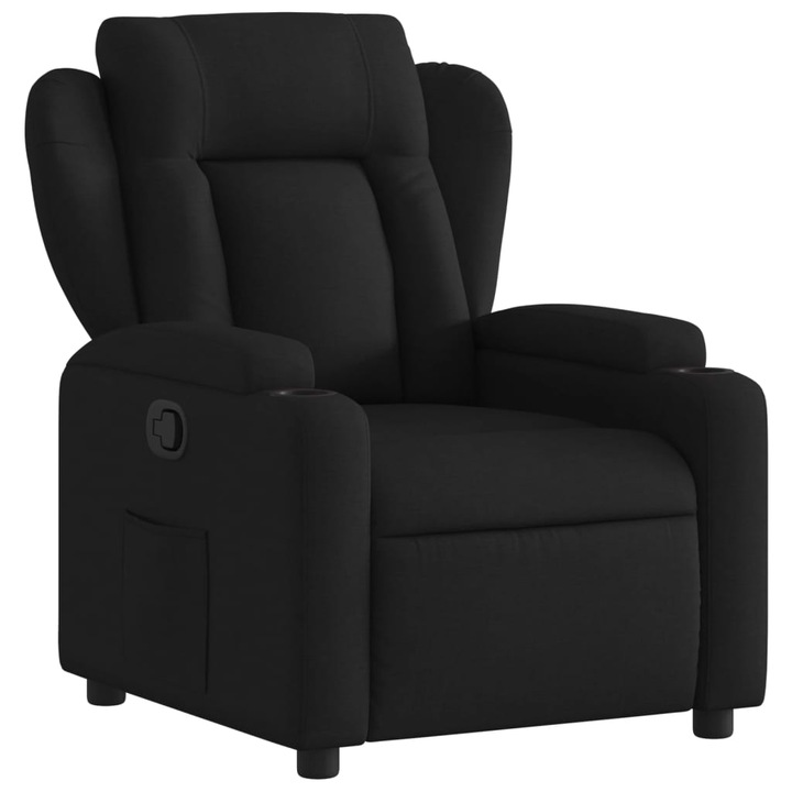 VidaXL fekete szövet dönthető fotel 372405