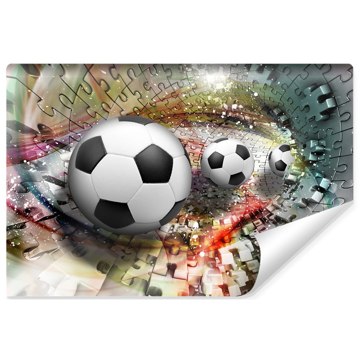 Fototapet Sport, fotbal, design modern, usor de curatat, pentru o camera de copii 135 cm x 90 cm pentru un baiat