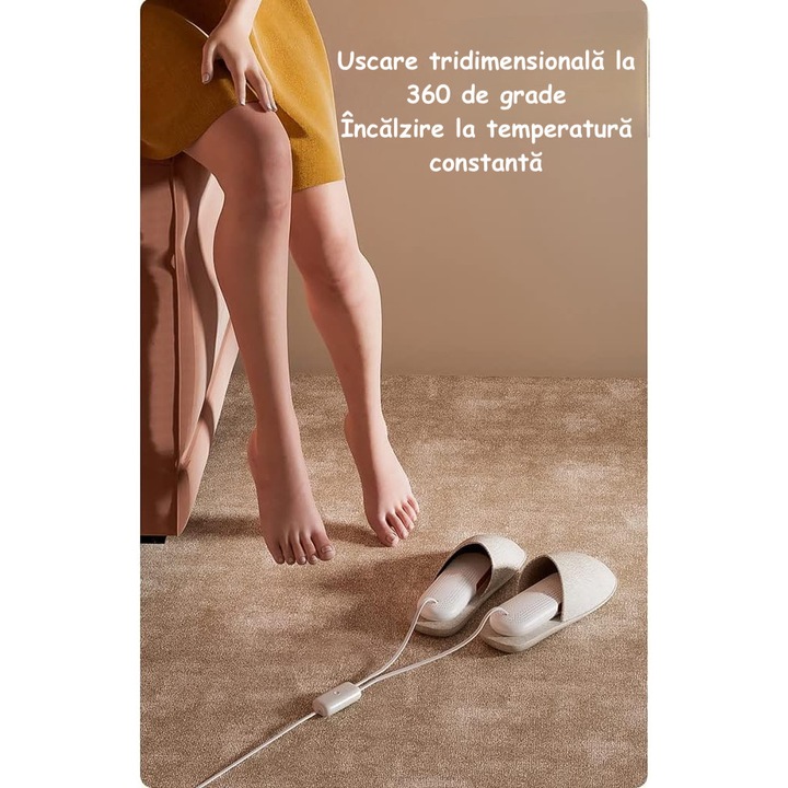 Uscator si incalzitor de incaltaminte, dezodorizant si sterilizator portabil pentru incaltaminte, pentru uz casnic, potrivit pentru copii, studenti, adulti