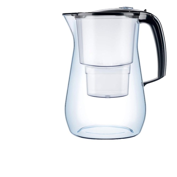 Set cana cu 3 filtre, Aquaphor, Plastic, Carbune activ, 4200 ml, Transparent