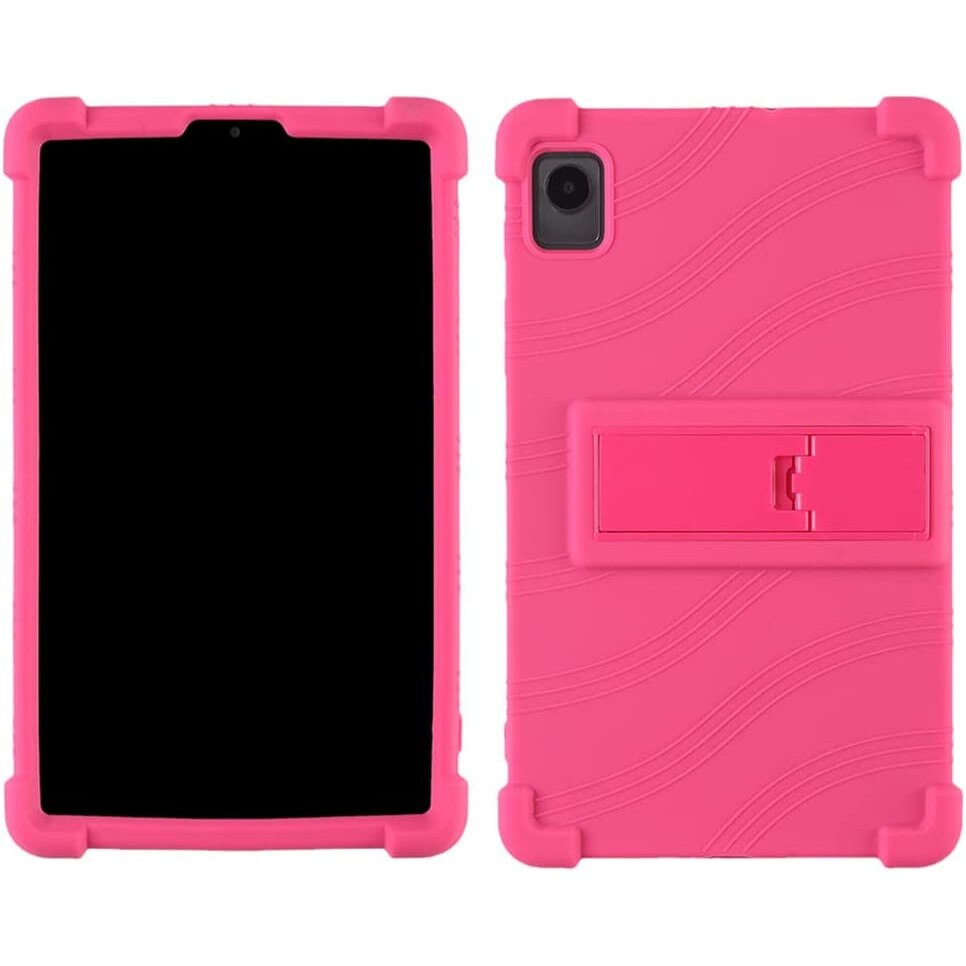 Husa de tip stand Sigloo, pentru tableta NOKIA T21, protectie 360, Shockproof, din silicon, Pink