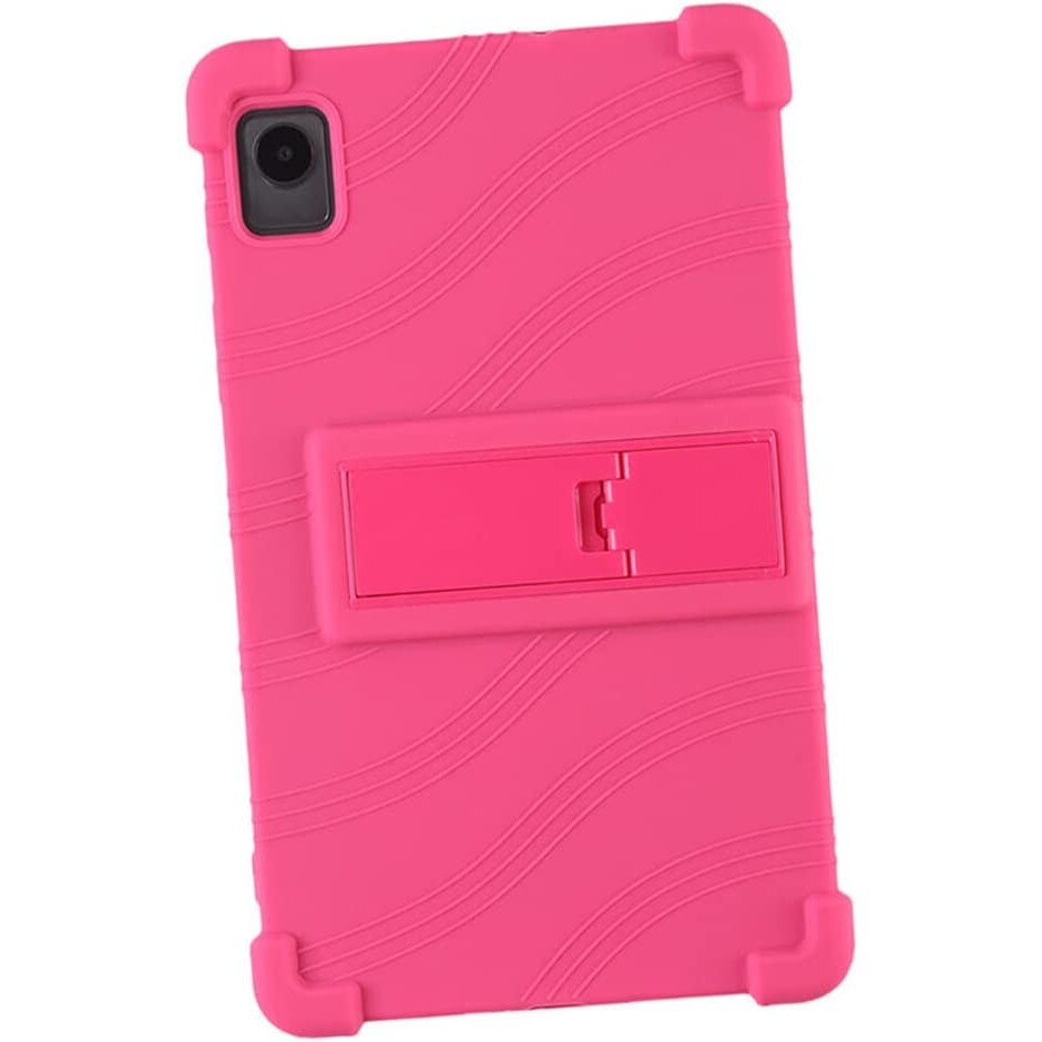 Husa de tip stand Sigloo, pentru tableta NOKIA T21, protectie 360, Shockproof, din silicon, Pink