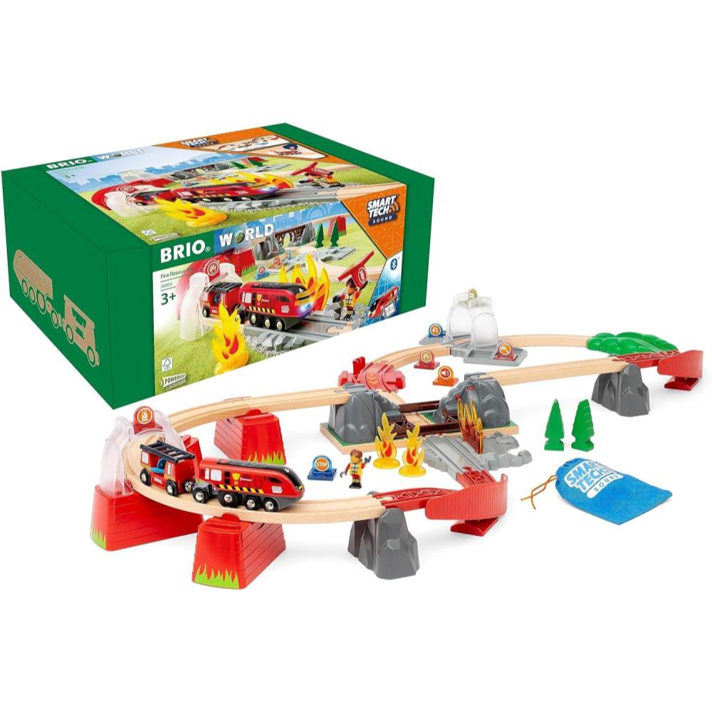 Brio fire deals engine train set