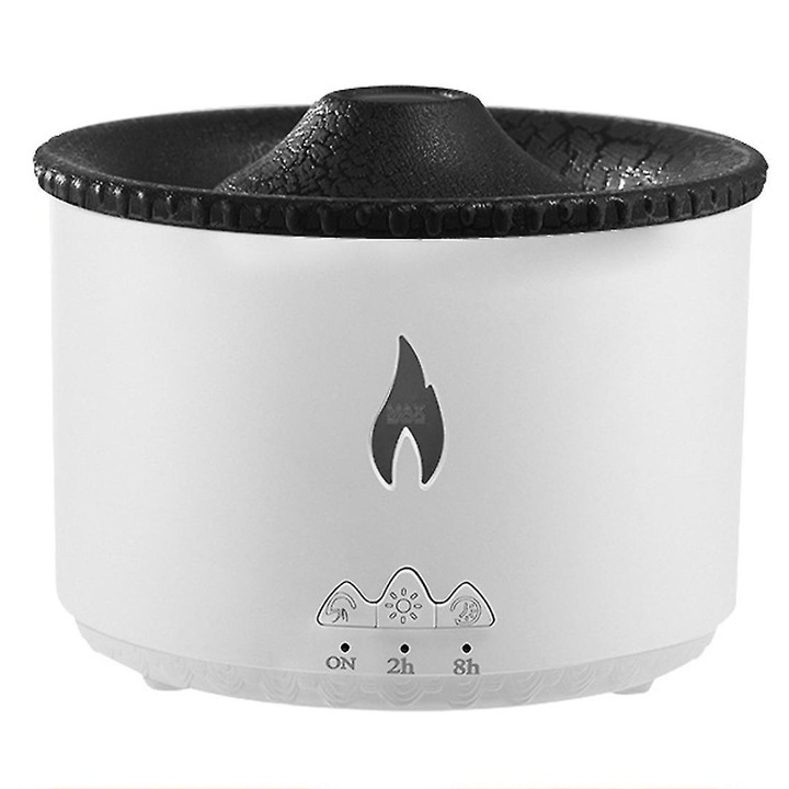 Difuzor Aromaterapie Lava Teno®, 2 culori LED, capacitate 360ml, silentios, umidifica aerul, alb